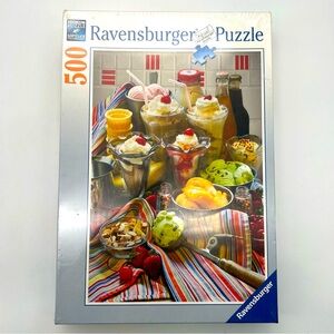 NEW Sealed 500 Pc Ravensburger Ice Cream Float Puzzle ‘Just Dessert Desserts’